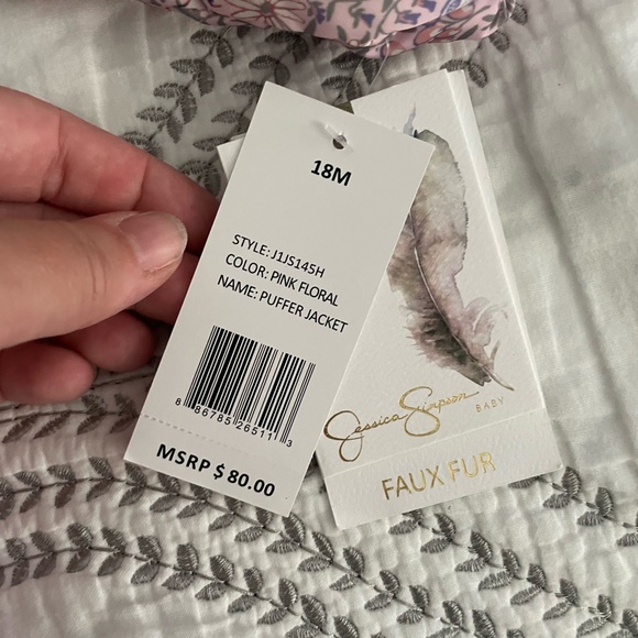 NWT Jessica Simpson baby puffer jacket - Picture 2 of 2